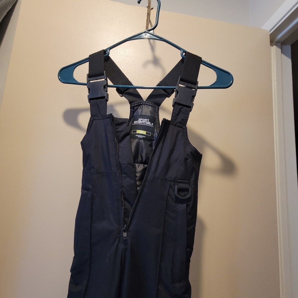🛷EUC~ KIDS INSULATED BLACK SNOW BIB